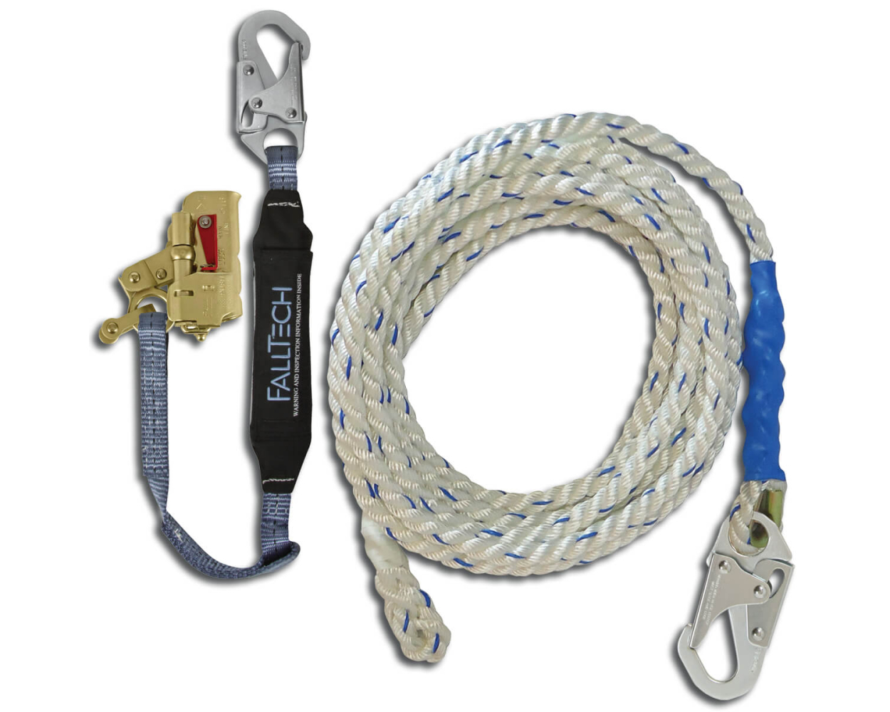 5/8in Polyester Lifeline + 5/8 in Rope Grab & Lanyard Combo