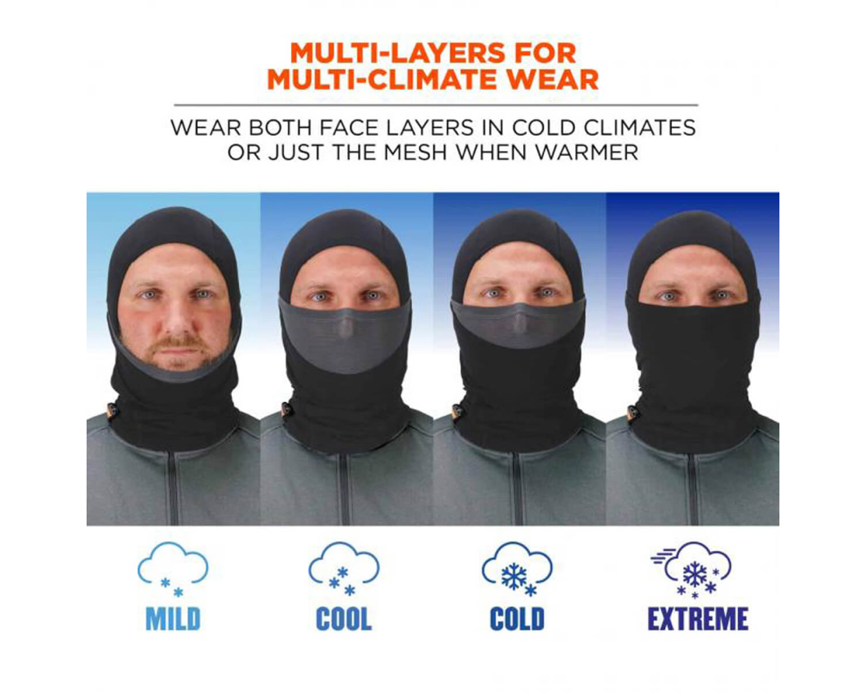 Ergo Drytech Balaclava Facemask Minimal Chic Winter Sports Protection erg16844.jpg main image 2