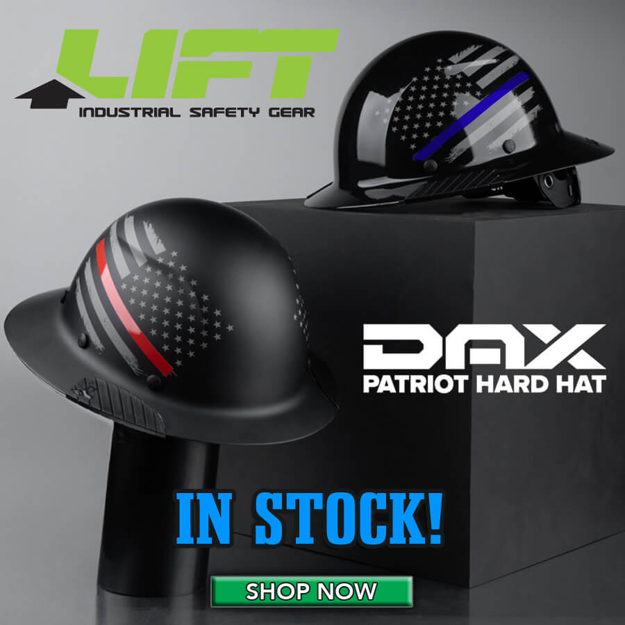 Lift Safety has a new Patriot Hard Hat design.