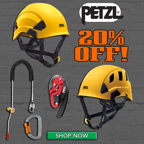 All Petzl items are 20% off